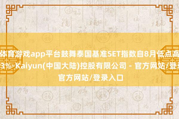 体育游戏app平台鼓舞泰国基准SET指数自8月低点高涨逾13%-Kaiyun(中国大陆)控股有限公司 - 官方网站/登录入口